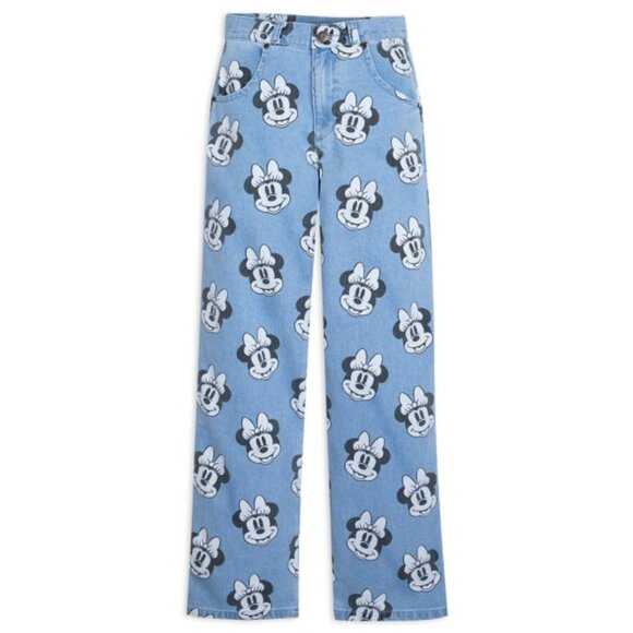 NWT Cakeworthy Disney Minnie Mouse Allover Print Denim Jeans 28 - Picture 1 of 6